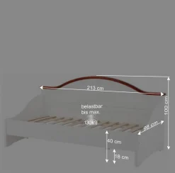 Wohnen Betten<90x200 Landhaus Kojenbett inkl Lattenrost - Beapta
