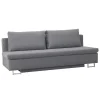 Wohnen Sofas<150x200 Schlafcouch mit Bettkasten in Hellgrau Batista mit Kaltschaum