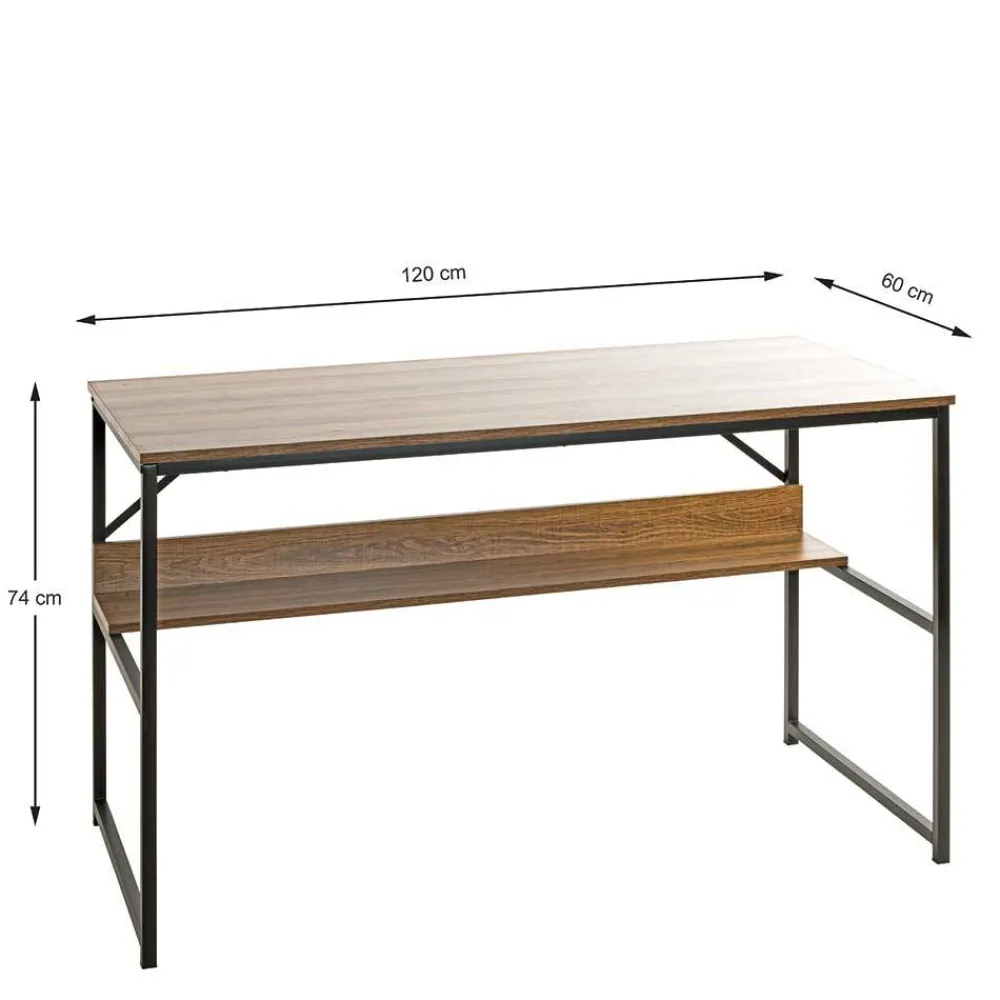Wohnen Tische<120x60 Schreibtisch in Eiche Nachbildung - Fulias