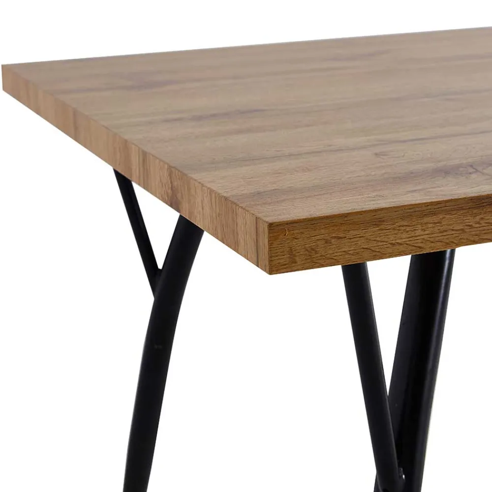 Wohnen Tische<150x90 Skandi Designtisch in Eiche Dekor - Euskal