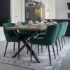 Wohnen Sitzgruppe<200x95 Tisch mit Polsterstühlen - Ricinga (siebenteilig)