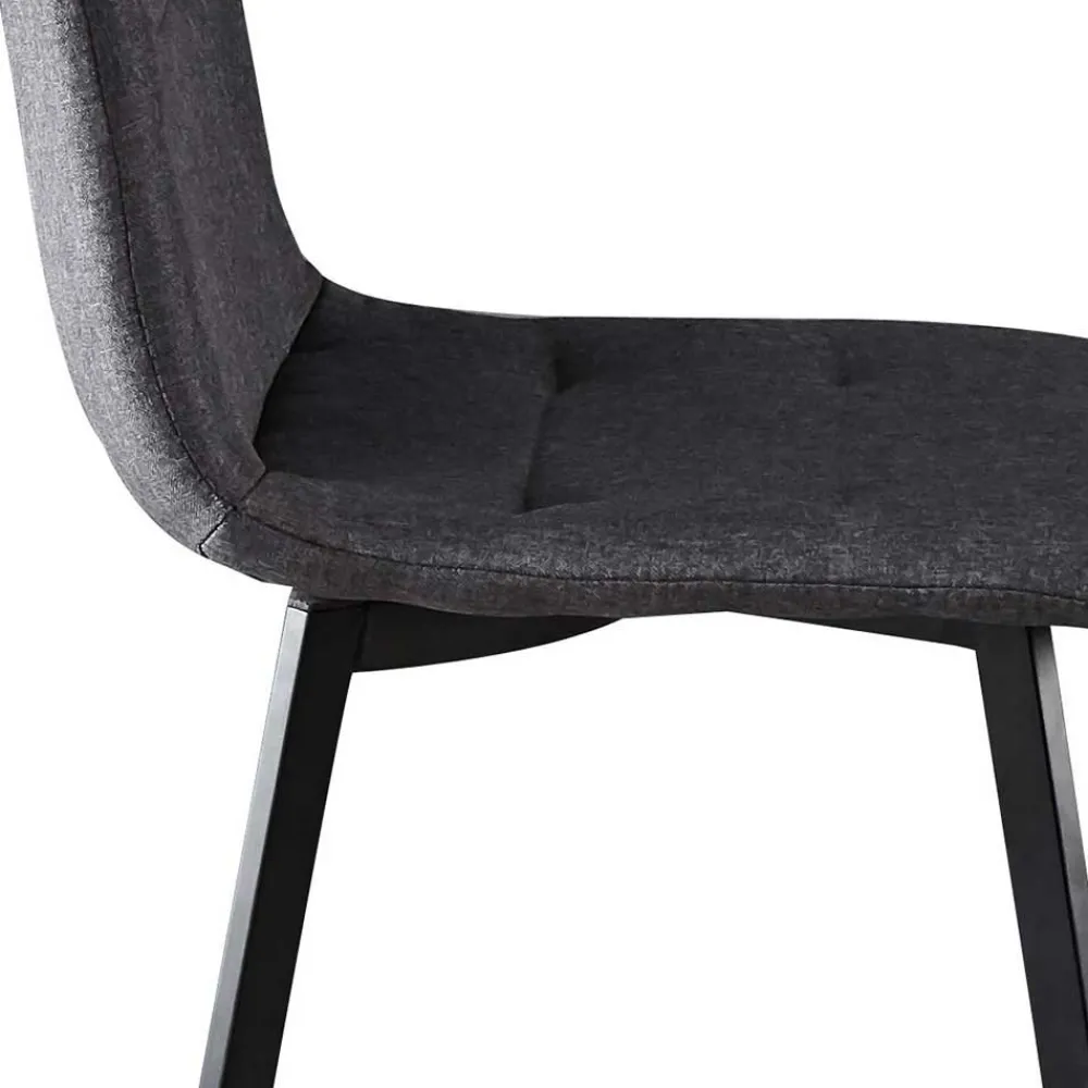 Wohnen Sitzgruppe<160x90 Tisch mit X-Füßen & Stühle - Zandras (fünfteilig)