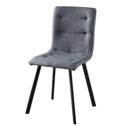 Wohnen Sitzgruppe<160x90 Tisch mit X-Füßen & Stühle - Zandras (fünfteilig)