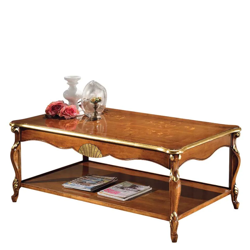 Wohnen Tische<130x80 Wohnzimmertisch im Italienischen Stil - Carlenna