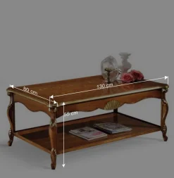 Wohnen Tische<130x80 Wohnzimmertisch im Italienischen Stil - Carlenna