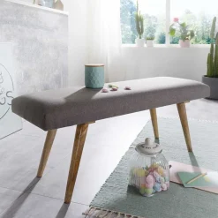 Wohnen Sitzbank<117x38cm Polsterbank im Mid Century Stil - Africo