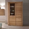 Wohnen Vitrinen<108x200cm Wohnzimmerschrank aus Kernbuche - Uhelia