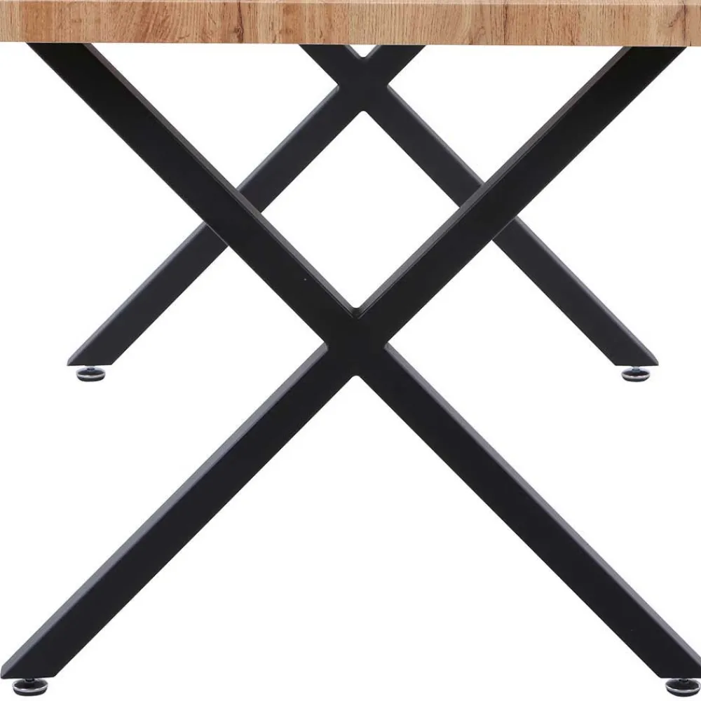 Wohnen Sitzgruppe<X-Fuß Esstisch & Stühle Set - Cralega (fünfteilig)