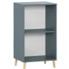 Wohnen Regale<51x93x41 2 Fächer Büroregal in Petrol Blau - Baiamare