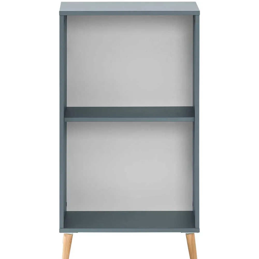 Wohnen Regale<51x93x41 2 Fächer Büroregal in Petrol Blau - Baiamare