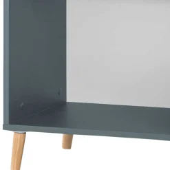 Wohnen Regale<51x93x41 2 Fächer Büroregal in Petrol Blau - Baiamare