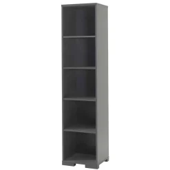 Wohnen Regale|Vitrinen<46x196x45 5 Fächer Regal in Anthrazit - Navlius
