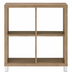 Wohnen Regale<76x83x29 4 Fächer Regal in Eiche Dekor - Suad