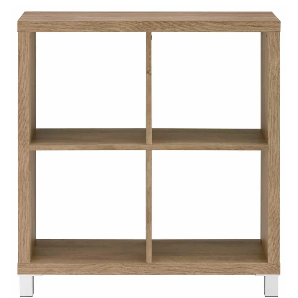 Wohnen Regale<76x83x29 4 Fächer Regal in Eiche Dekor - Suad