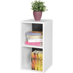 Wohnen Regale<30x60x30 2 Fächer Regal in Weiß - Xaidon