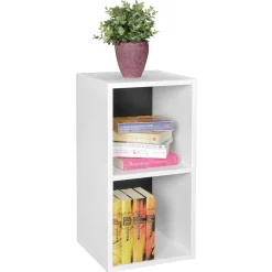 Wohnen Regale<30x60x30 2 Fächer Regal in Weiß - Xaidon