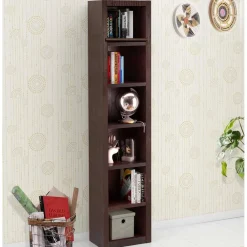Wohnen Regale|Vitrinen<47x213x27 6 Fächer Regal in Wenge - Bargas