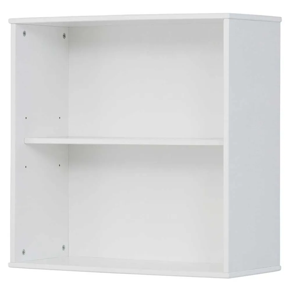 Wohnen Regale<65x65x28 2 Fächer Wandregal in Weiß - Slogdan