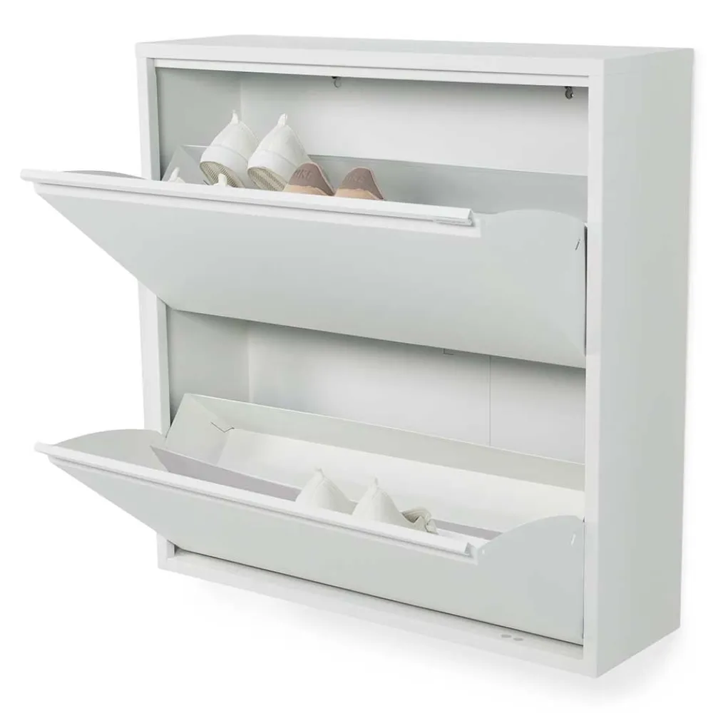 Wohnen Schränke<75x78x23 2 Klappen Schuhschrank für die Wandmontage - Kermita