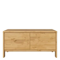 Wohnen Tv & Hifi-Möbel|Lowboards<98x48x34 2 Schubladen Kommode aus Kiefer - Etvina