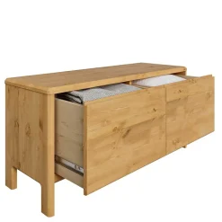 Wohnen Tv & Hifi-Möbel|Lowboards<98x48x34 2 Schubladen Kommode aus Kiefer - Etvina