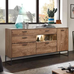 Wohnen Sideboards<175x91x48 Anrichte im Factory Design - Xindus