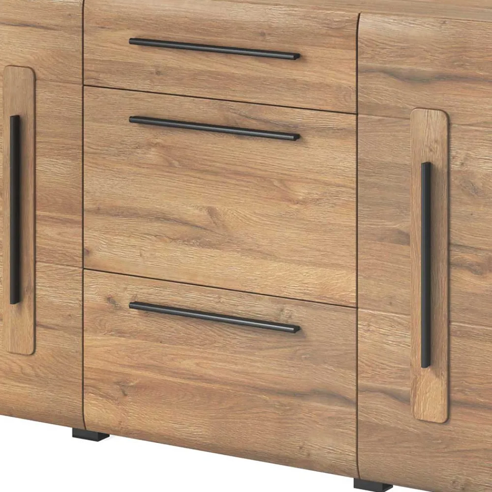 Wohnen Sideboards<180x86x39 Anrichte in Eiche Holzoptik - Aberdeen