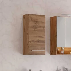 Wohnen Schränke<30x64x20 Bad Hängeschrank mit Metallgriff - Lemnas