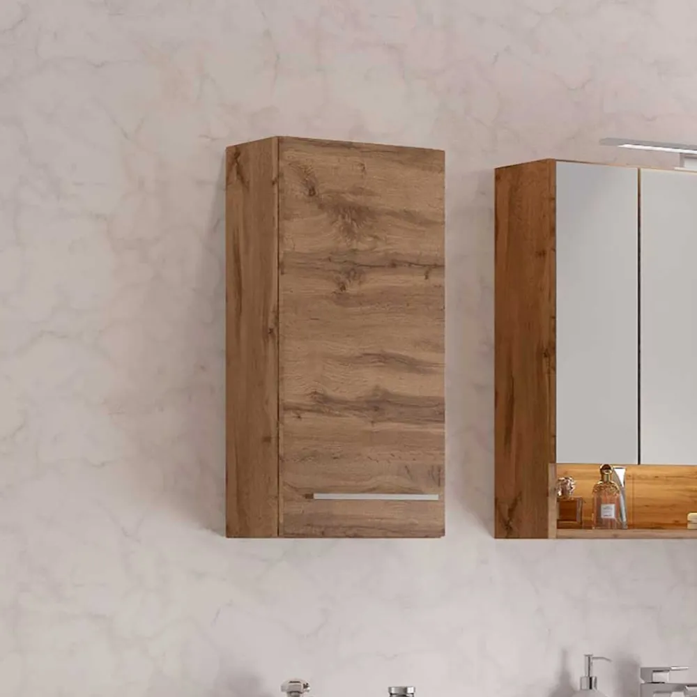 Wohnen Schränke<30x64x20 Bad Hängeschrank mit Metallgriff - Lemnas