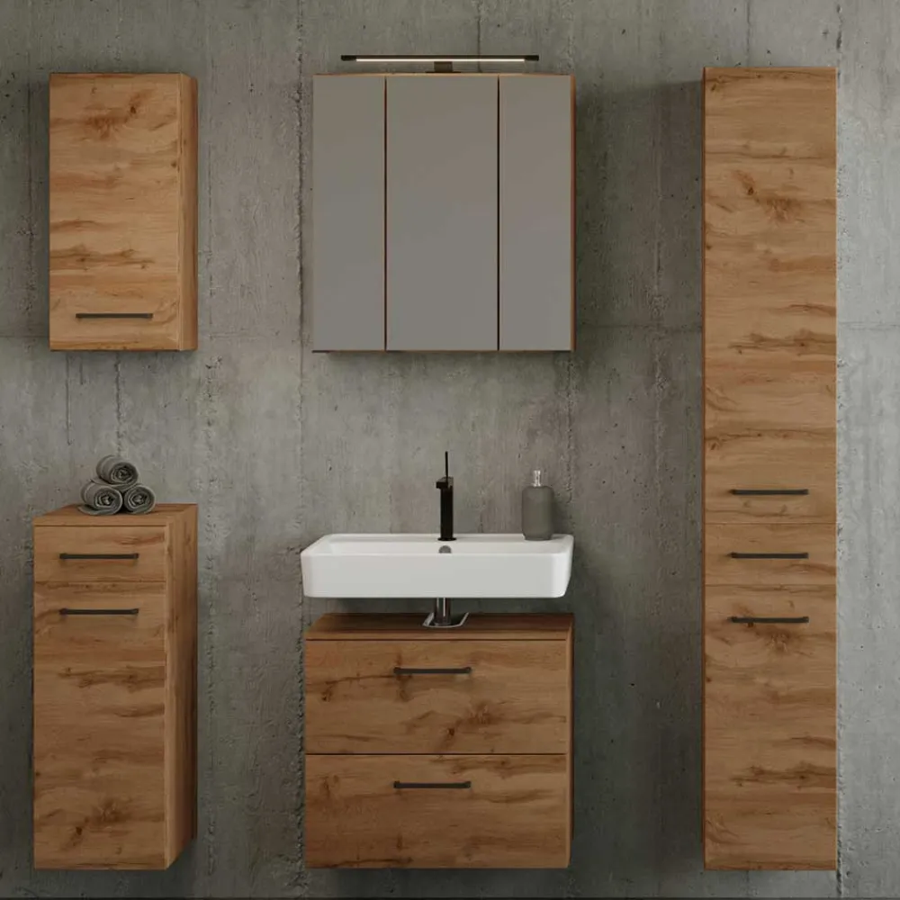 Wohnen Schränke<30x185x35 Bad Hochschrank stehend oder hängend - Arazony