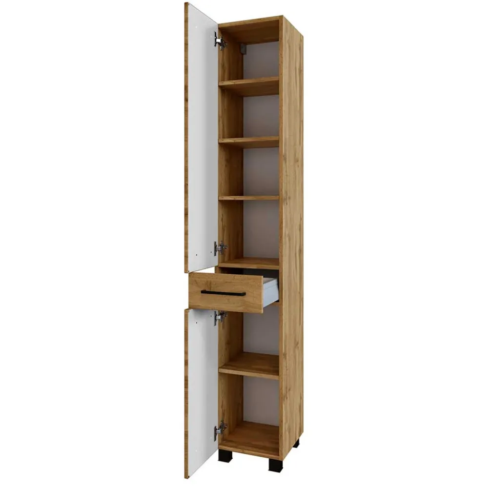 Wohnen Schränke<30x185x35 Bad Hochschrank stehend oder hängend - Arazony