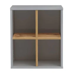 Wohnen Regale<41x48x21 Bad Wandregal mit 4 Fächern - Nienzo