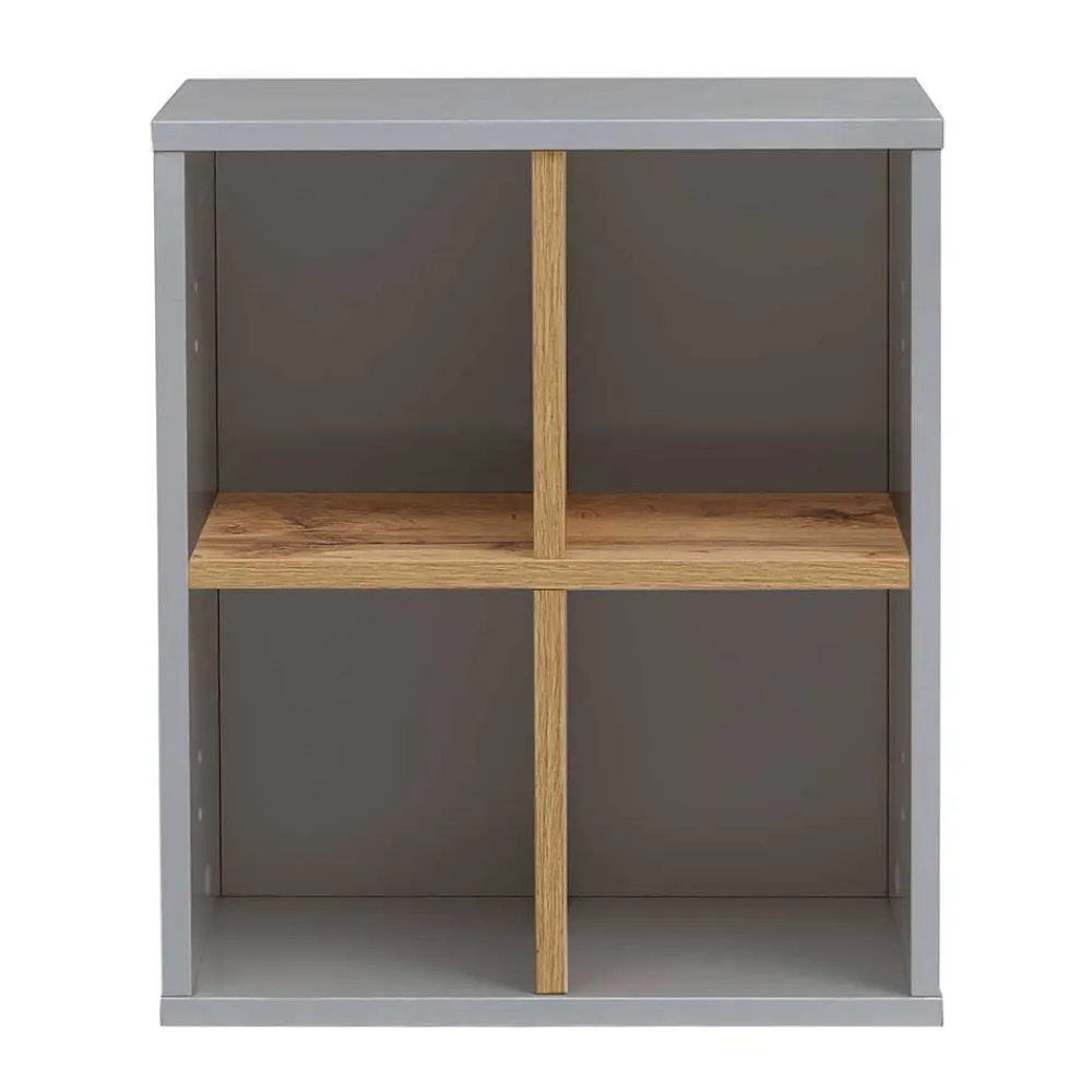 Wohnen Regale<41x48x21 Bad Wandregal mit 4 Fächern - Nienzo