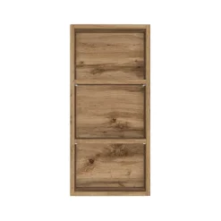 Wohnen Regale<30x64x18 Badezimmer Hängeregal mit drei Fächern - Lemnas