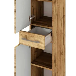 Wohnen Schränke<30x180x35 Badezimmer Hochschrank 2-türig - Lemnas