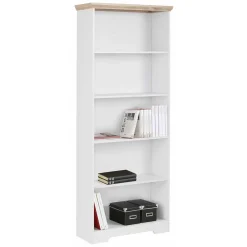 Wohnen Regale|Vitrinen<75x180x30 Bücher Regal mit fünf Fächern - Akedra