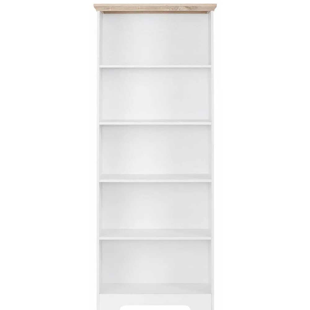 Wohnen Regale|Vitrinen<75x180x30 Bücher Regal mit fünf Fächern - Akedra