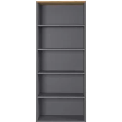 Wohnen Regale<80x197x40 Büro Ordnerregal mit fünf Fächern - Ovgunia