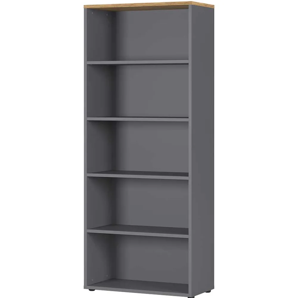 Wohnen Regale<80x197x40 Büro Ordnerregal mit fünf Fächern - Ovgunia