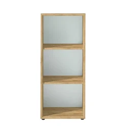 Wohnen Regale<50x120x37 Büroregal in Weiß & Wildeiche - Laszlo