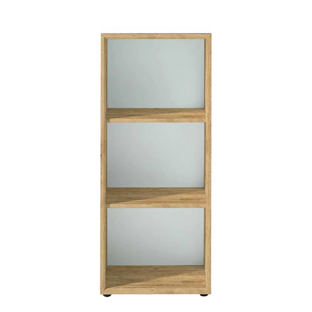 Wohnen Regale<50x120x37 Büroregal in Weiß & Wildeiche - Laszlo