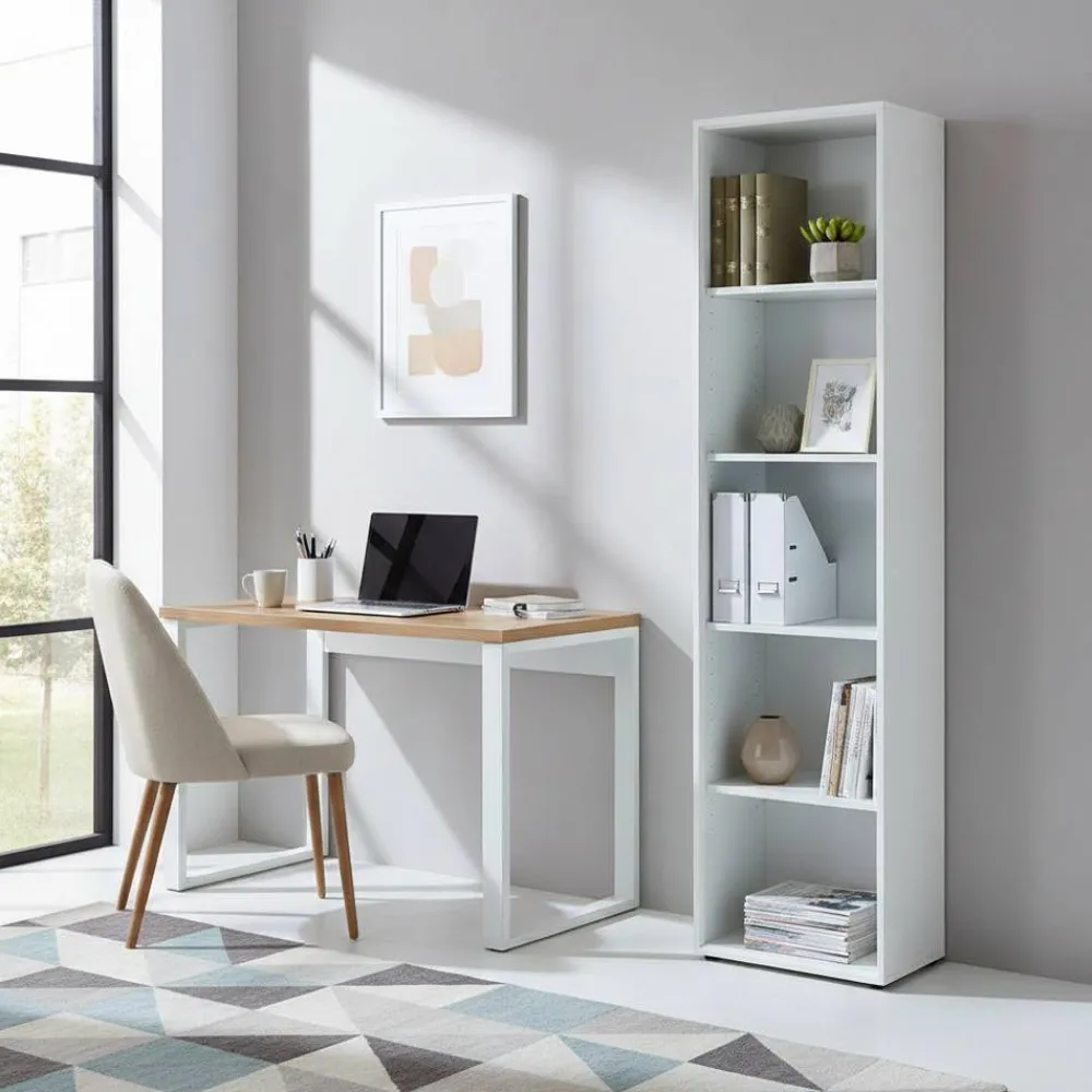 Wohnen Regale<50x196x37 Büroregal mit 5 Fächern - Fidania
