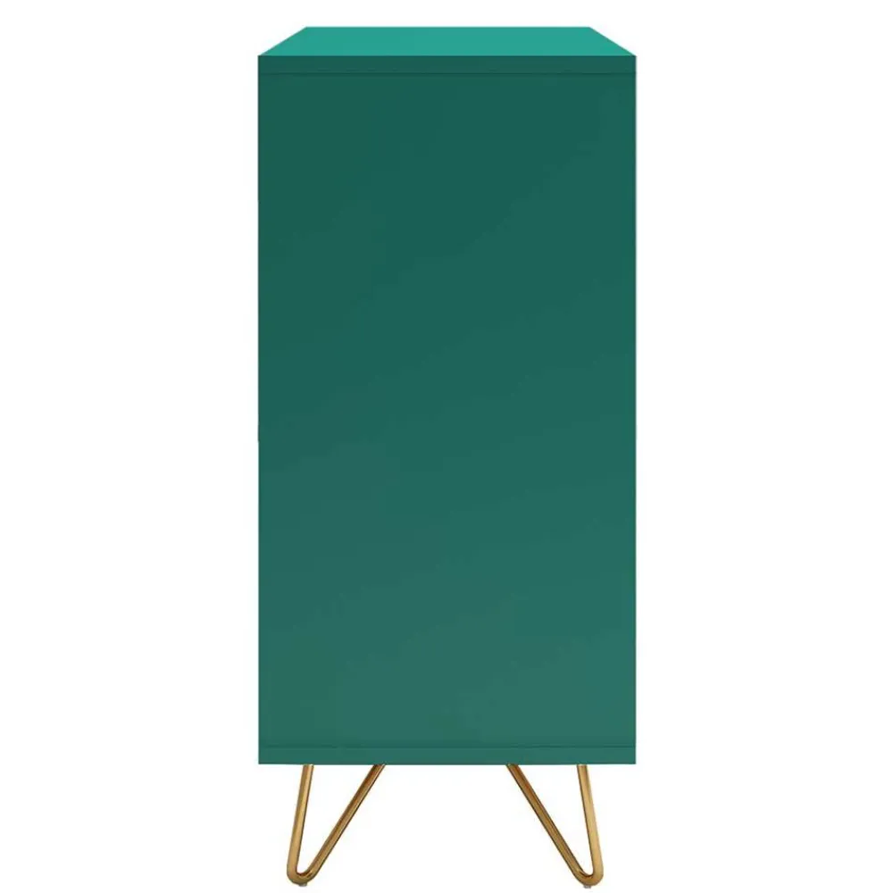 Wohnen Kommoden<90x90x40 cm 4 Schubladen Kommode in Grün - Ricriava