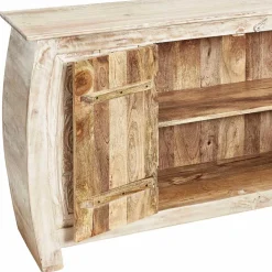 Wohnen Sideboards<166x85x40 cm Akazie Sideboard in White Wash - Omie