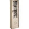 Wohnen Vitrinen<60x225x45 cm Bücher Vitrine in Esche Hell - Odillava