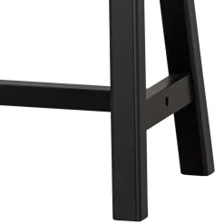 Wohnen Sitzbank<110x45x35 cm Bänke aus Massivholz in Schwarz - Annike (2er Set)