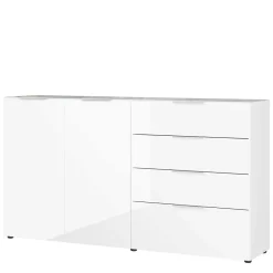 Wohnen Sideboards<184x101x42 cm Design Sideboard mit Glas Beschichtung - Daven