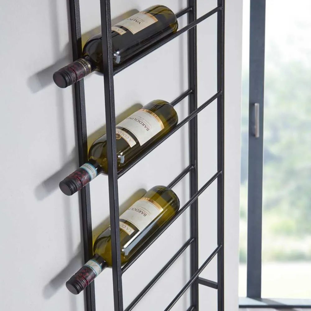 Wohnen Regale<36x150x8 cm Flaschenregal für die Wandmontage - Cacassa