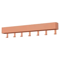 Wohnen Garderoben<72x12x8 cm Garderobe Hakenleiste in Terracotta - Mayo