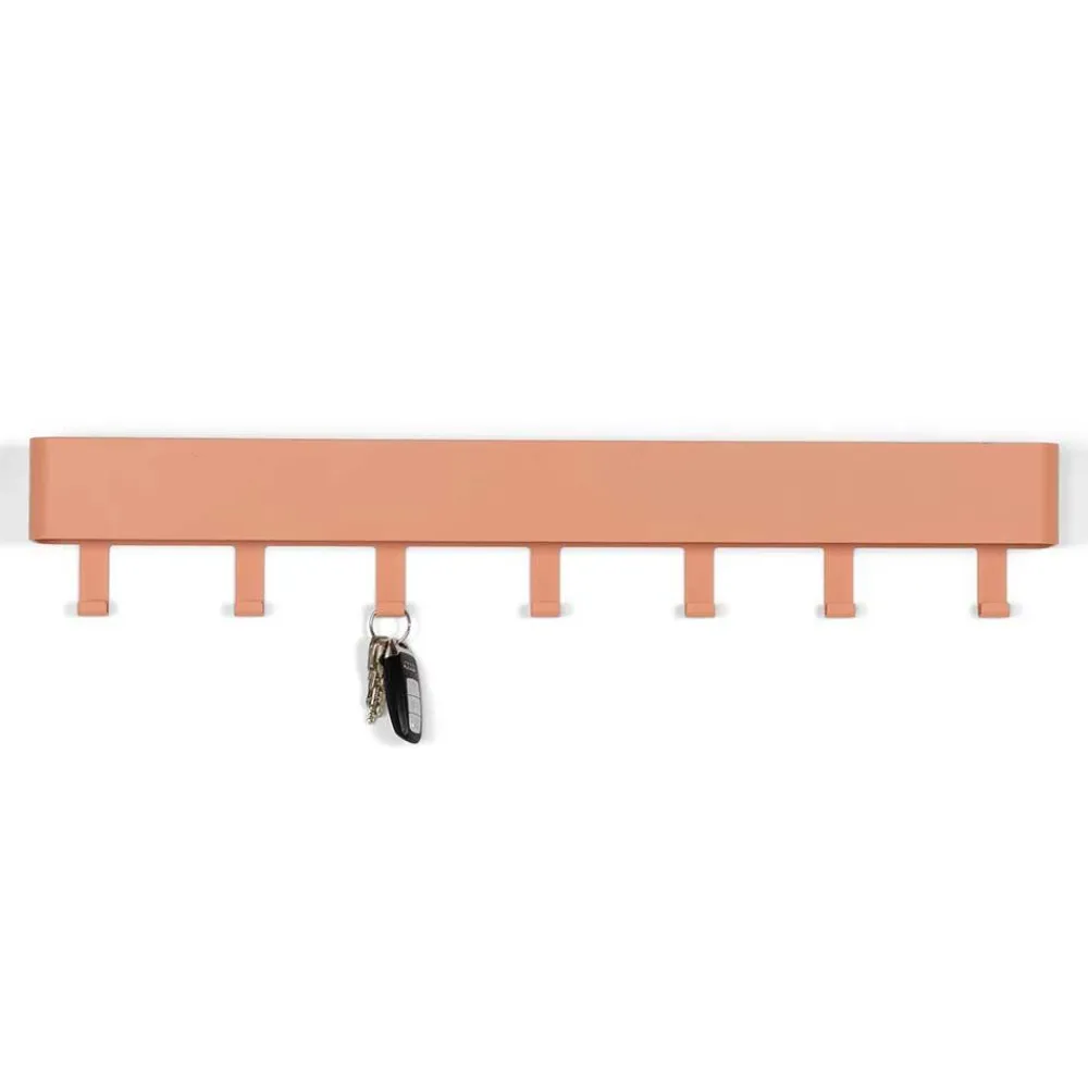Wohnen Garderoben<72x12x8 cm Garderobe Hakenleiste in Terracotta - Mayo